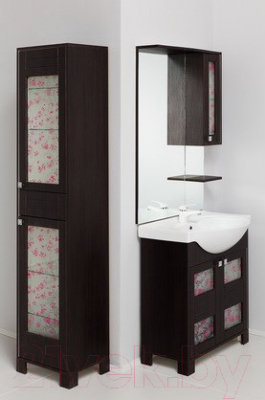 Шкаф с зеркалом для ванной Onika Сакура 70.102 (207012)