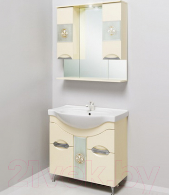 Шкаф с зеркалом для ванной Onika Флорена 78.01 (207803)