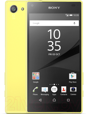 Смартфон Sony Xperia Z5 Compact / E5823RU/Y (желтый)