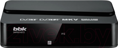 Тюнер цифрового телевидения BBK SMP001HDT2 (черный)