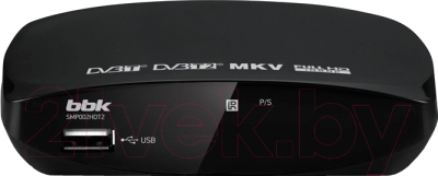 Тюнер цифрового телевидения BBK SMP002HDT2 (черный)