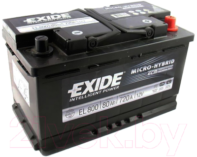 Автомобильный аккумулятор Exide Micro-Hybrid ECM EL800 (80 А/ч)