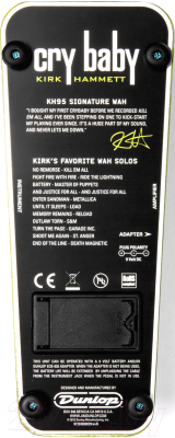Педаль электрогитарная Dunlop Manufacturing CryBaby KH95 Kirk Hammett Wah