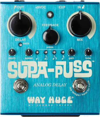 

Педаль электрогитарная Dunlop Manufacturing, WHE707 Supa-Puss Analog Delay