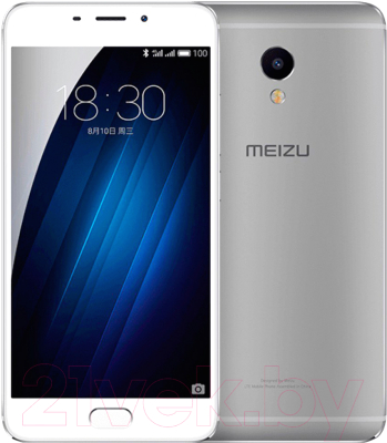 Смартфон Meizu M3E 32GB (серебристый/белый)