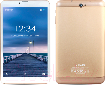 Планшет Ginzzu GT-8010 16GB LTE rev.2 (золото)