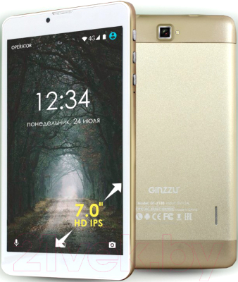 Планшет Ginzzu GT-7110 8GB LTE (золото)