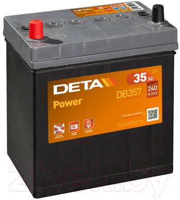 Автомобильный аккумулятор Deta Power DB357 (35 А/ч)