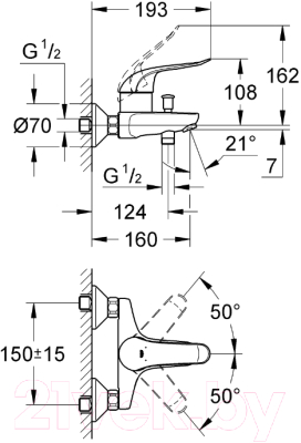 Смеситель GROHE Euroeco Special 32783000