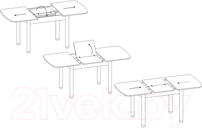 Обеденный стол Сокол-Мебель СО-3м (венге)