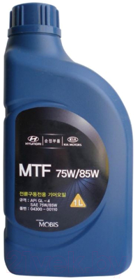 Трансмиссионное масло Hyundai/KIA MTF 75W85 / 0430000110 (1л)