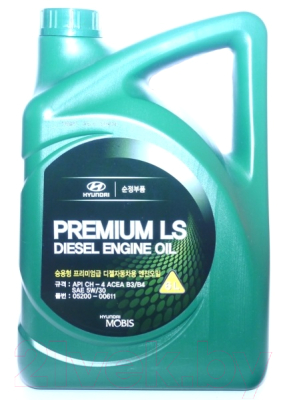 Моторное масло Hyundai/KIA Premium LS Diesel 5W30 / 0520000611 (6л)