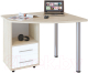 Письменный стол Сокол-Мебель КСТ-102 (левый, дуб сонома/белый) - 