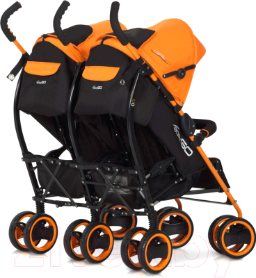 Детская прогулочная коляска EasyGo Duo Comfort (electric orange)