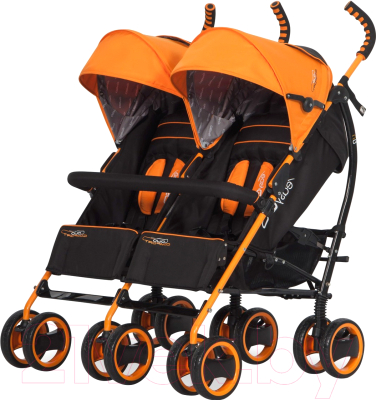 Детская прогулочная коляска EasyGo Duo Comfort (electric orange)