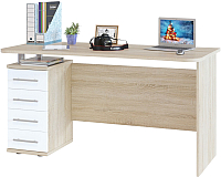 Письменный стол Сокол-Мебель КСТ-105.1 (дуб сонома/белый) - 