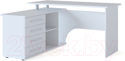 Компьютерный стол Сокол-Мебель КСТ-109 (левый, белый)