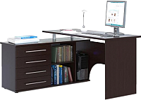 Компьютерный стол Сокол-Мебель КСТ-109 (левый, венге) - 