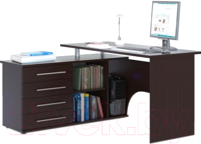 Компьютерный стол Сокол-Мебель КСТ-109 (левый, венге)