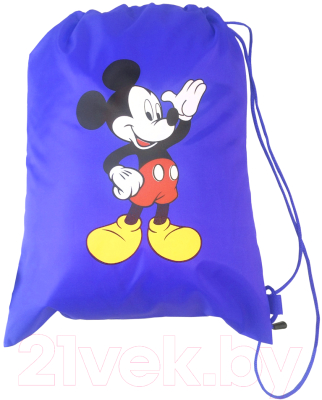 Мешок для обуви Ма-Дивия Ч010 / Ч015 (Mickey Mouse на синем фоне)