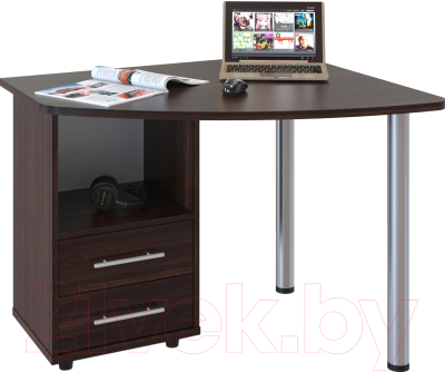 Письменный стол Сокол-Мебель КСТ-102 (левый, венге)