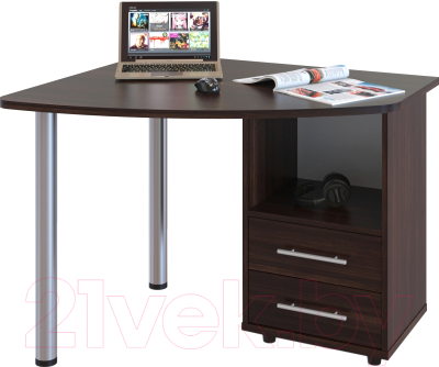 Письменный стол Сокол-Мебель КСТ-102 (правый, венге)