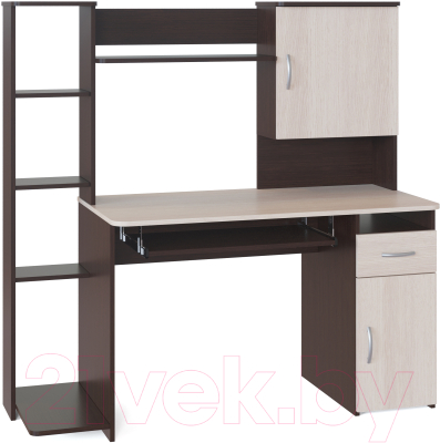 Компьютерный стол Сокол-Мебель КСТ-11.1 (венге/беленый дуб)