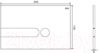 Кнопка для инсталляции Oliveira & Irmao Kit iPlate 13580