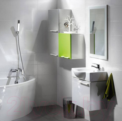 Шкаф с зеркалом для ванной Cersanit Nano P-LU-NANO - в интерьере 1