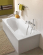 Миниатюра изображения товара Ванна квариловая Villeroy & Boch Oberon 160x75 UBQ160OBE2V-01 (с ножками)