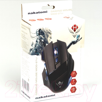 Мышь Nakatomi Gaming MOG-21U (черный)
