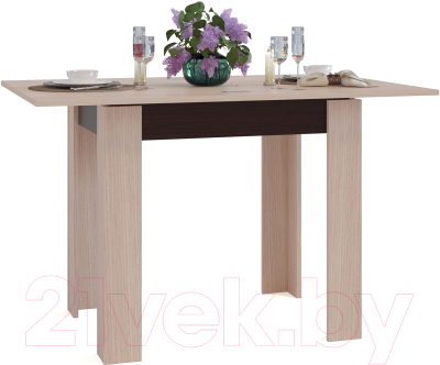 Обеденный стол Сокол-Мебель СО-1 (венге/беленый дуб)