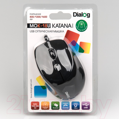 Мышь Dialog Katana MOK-18U (черный)