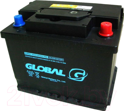 Автомобильный аккумулятор Global 6СТ-55 SMF R (55 А/ч)