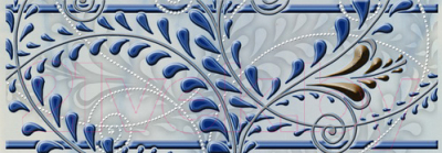 Бордюр Beryoza Ceramica Елена каприз синяя (200x70)