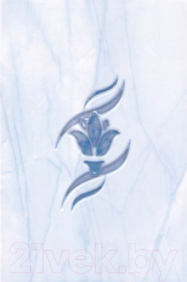 Декоративная плитка Beryoza Ceramica Елена цветок синий (200x300)