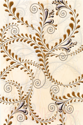 Декоративная плитка Beryoza Ceramica Елена каприз оранжевый (200x300)