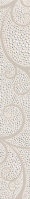 Бордюр Beryoza Ceramica Капри жемчуг белый (350x54)