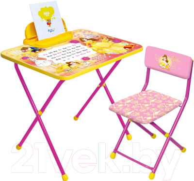 Комплект мебели с детским столом Ника Д4Б Disney 4 Белль