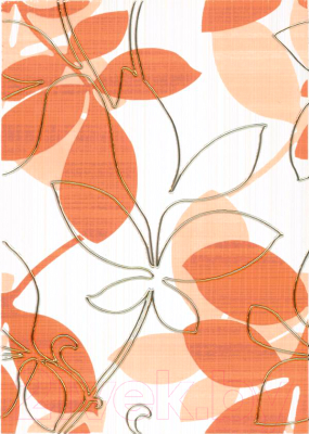 Декоративная плитка Beryoza Ceramica Ретро оранжевый (250x350)