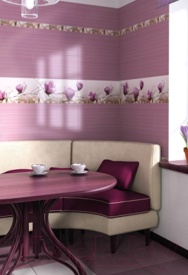 Плитка Beryoza Ceramica Фрезия розовая (250x500)