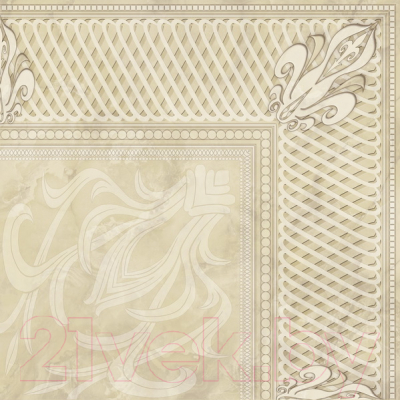 Декоративная плитка Beryoza Ceramica Грация Д 1 палевая (420x420)