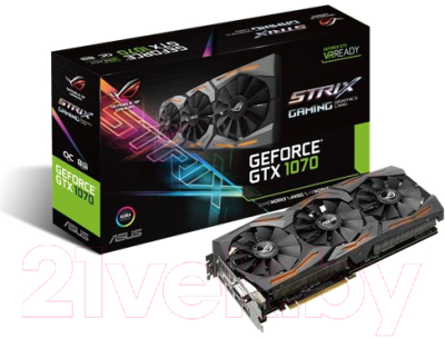 Видеокарта Asus STRIX-GTX1070-O8G-GAMING