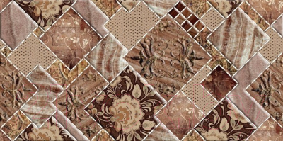 Декоративная плитка Beryoza Ceramica Симфония коричневая (500x250)