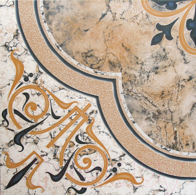 Плитка Beryoza Ceramica Венеция бежевая (418x418)