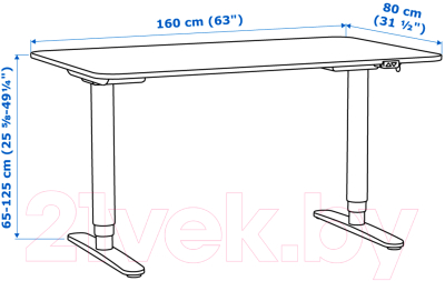 Письменный стол Ikea Бекант 290.225.39