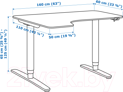 Письменный стол Ikea Бекант 690.222.69