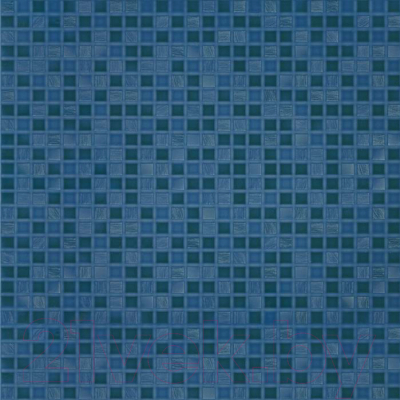 Плитка Beryoza Ceramica Квадро синяя (418x418)