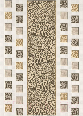 Декоративная плитка Beryoza Ceramica Квадро белый (250x350)