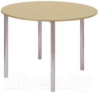 Обеденный стол Древпром М2 90x50 (дуб сонома/металлик)